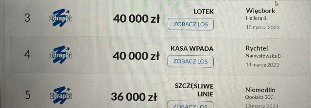 Sprawdżcie, jakie były najwyższe wygrane w powiecie sępoleńskim w grach losowych Lotto, także zdrapkach