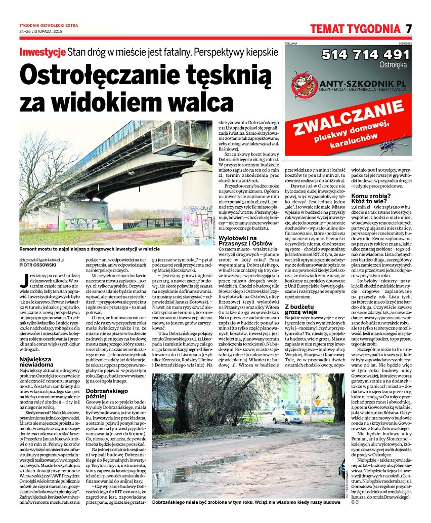 W czwartek bezpłatny "Tygodnik Ostrołęcki Extra"