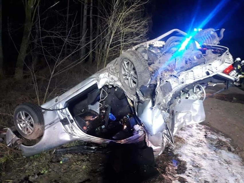 Tragiczny wypadek na drodze Wioska - Gnin w powiecie...