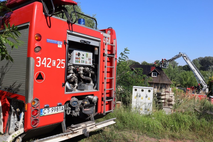 Pożar domu na Rudackiej