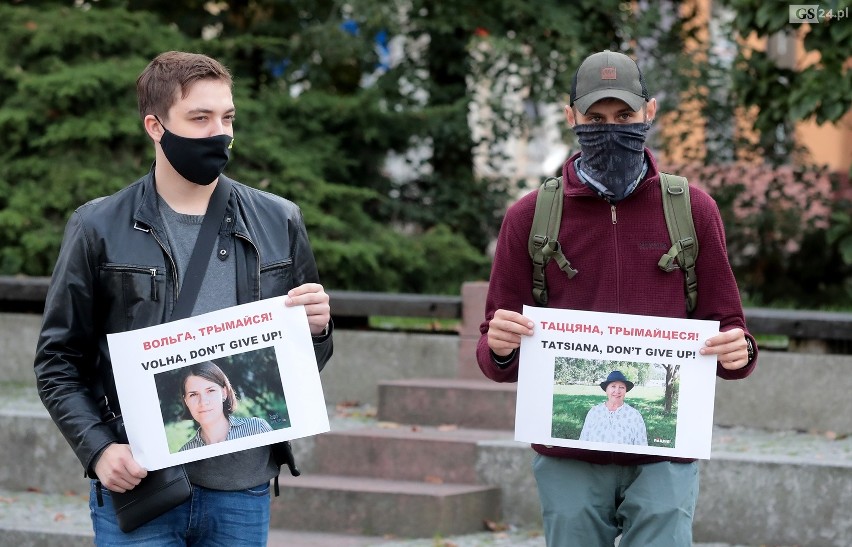 Białoruskie bohaterki. Pokojowy marsz w centrum Szczecina - 10.10.2020