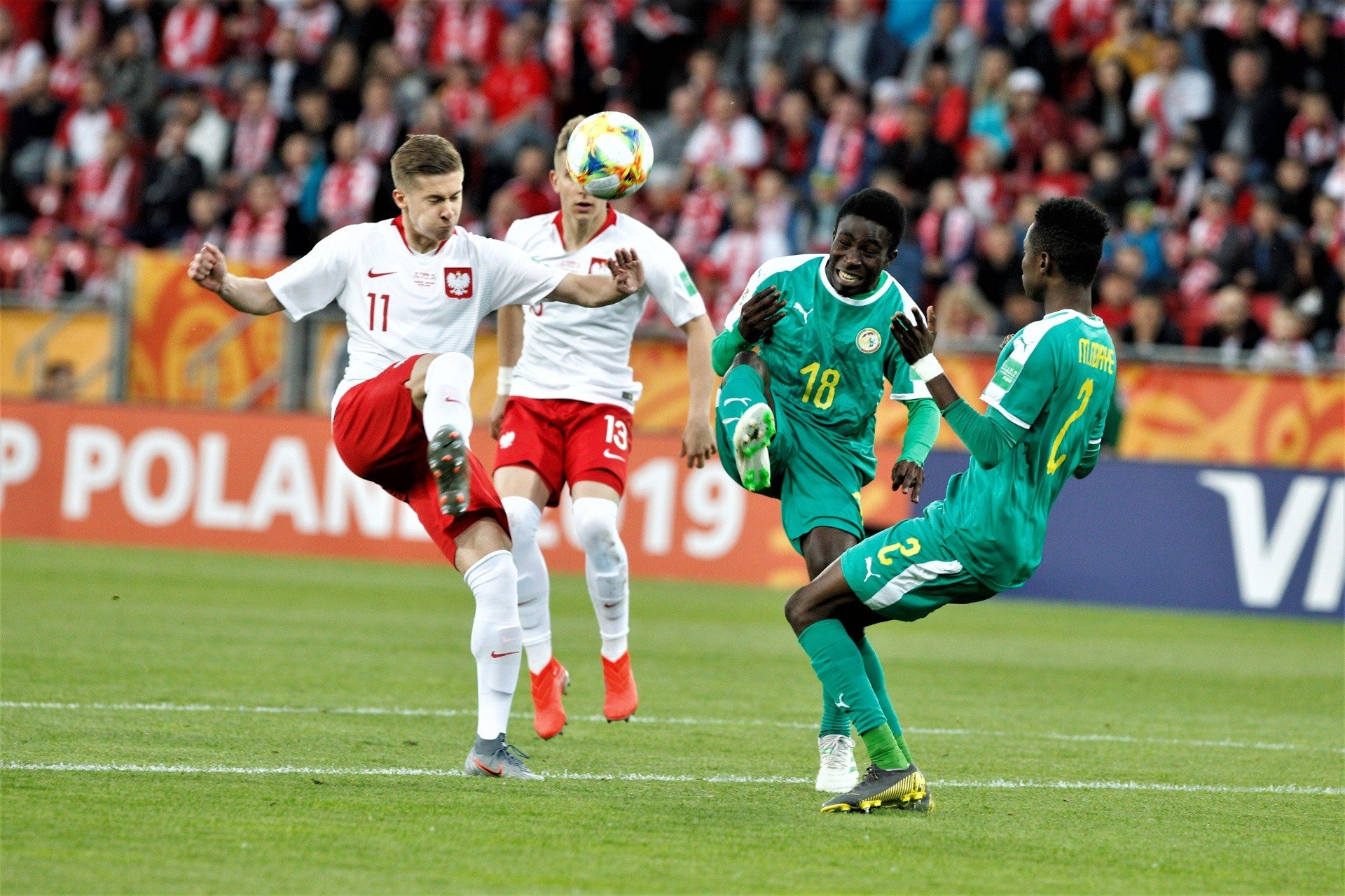 Polska - Senegal. Mundial U 20 mecz na stadionie Widzewa. Mistrzostwa