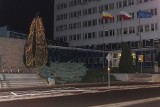 Nietypowa choinka stoi przed Urzędem Miasta w Białymstoku. Zdjęcie pojawiło się na na wykop.pl (zdjęcia)