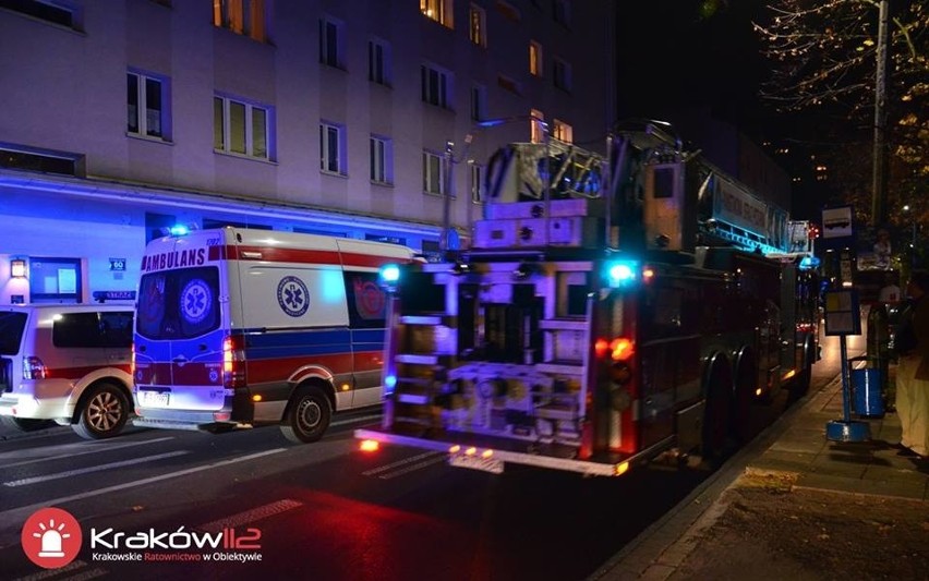 Pożar mieszkania na ul. Kazimierza Wielkiego w Krakowie, zginęła jedna osoba