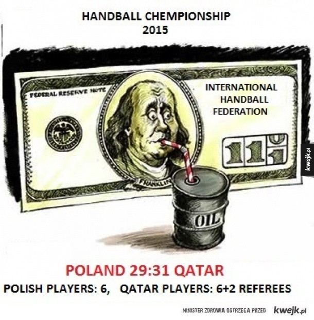 Katar kupił medal, sędziowie w rolach głównych. Internet o meczu Polska - Katar [ZOBACZ MEMY]