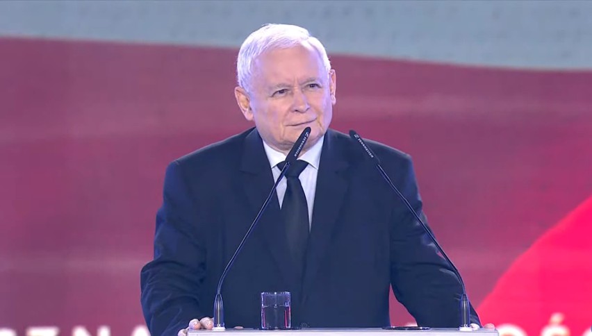 Jarosław Kaczyński wystąpił podczas konwencji Prawa i...