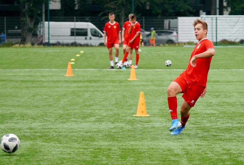 Trening Jagiellonii z rocznika 2005 prowadzonej przez...