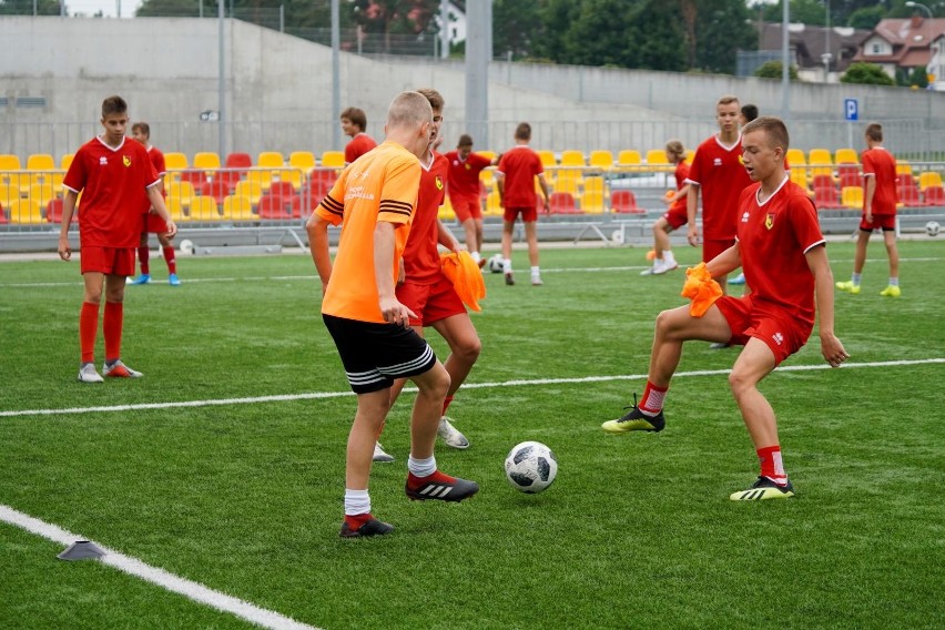 Trening Jagiellonii z rocznika 2005 prowadzonej przez...