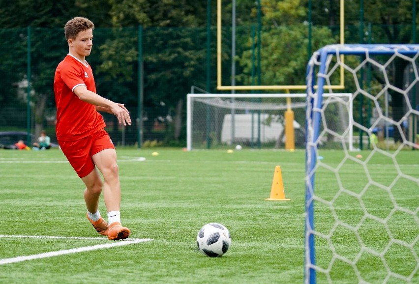 Trening Jagiellonii z rocznika 2005 prowadzonej przez...