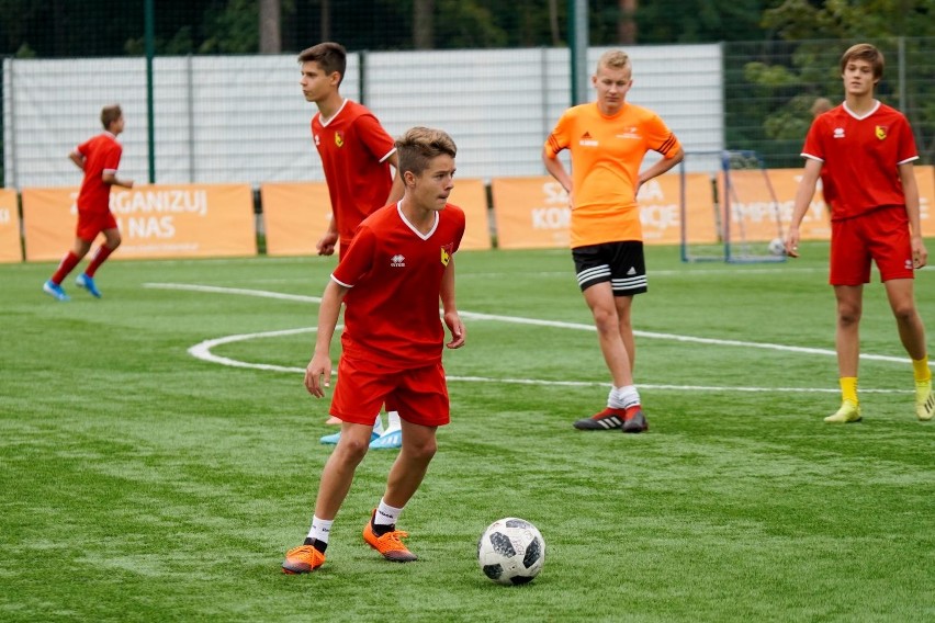 Trening Jagiellonii z rocznika 2005 prowadzonej przez...