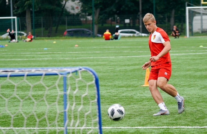 Trening Jagiellonii z rocznika 2005 prowadzonej przez...