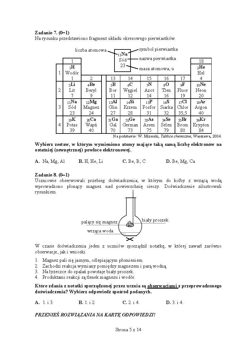 Egzamin gimnazjalny 2013: Matematyka i przyroda [ARKUSZE, PYTANIA I ODPOWIEDZI]