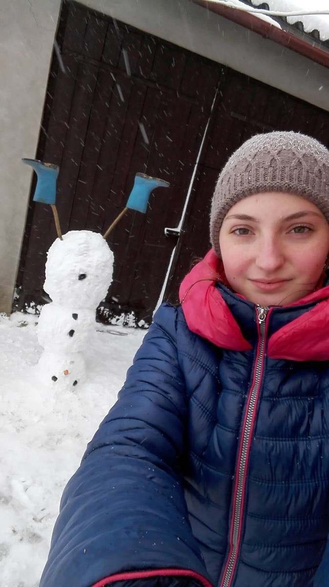 Paulina napisała, ze jej bałwan jest jedyny w swoim rodzaju....