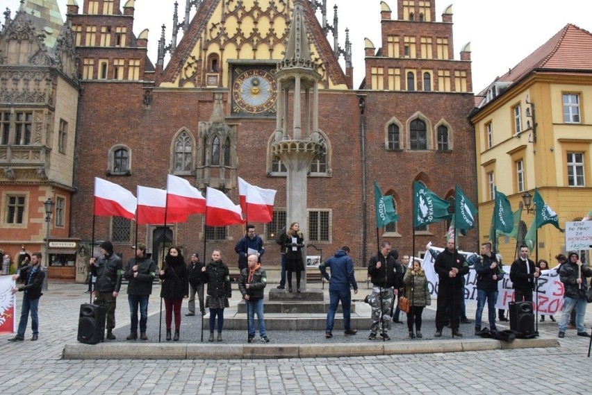 Narodowcy manifestowali przeciw zbyt dużej liczbie Ukraińców...