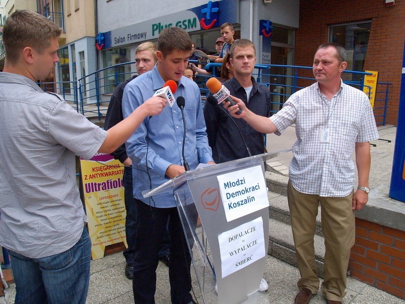 Protest przeciwko dopalaczom w Koszalinie