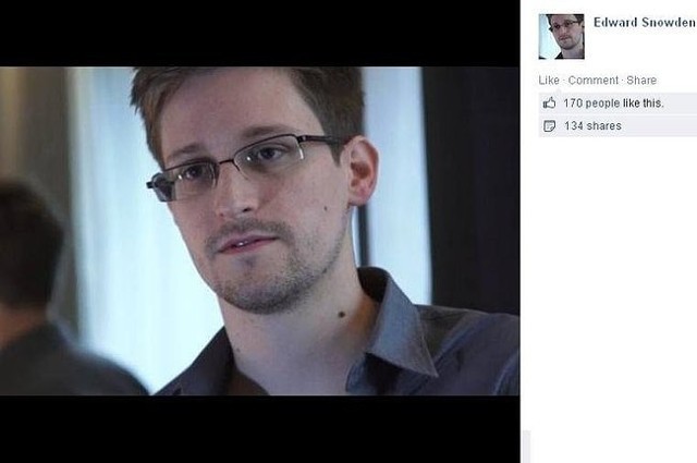 Edward Snowden (fot. screen z Facebook.com)