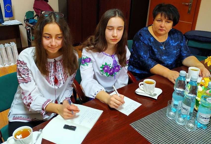 Goście z Ukrainy z wizytą w kazimierskim Starostwie Powiatowym [ZDJĘCIA]
