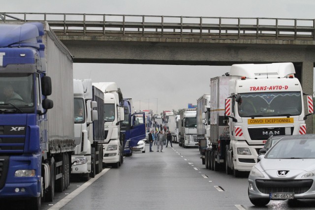 Korek na autostradzie A4, zdjęcie ilustracyjne