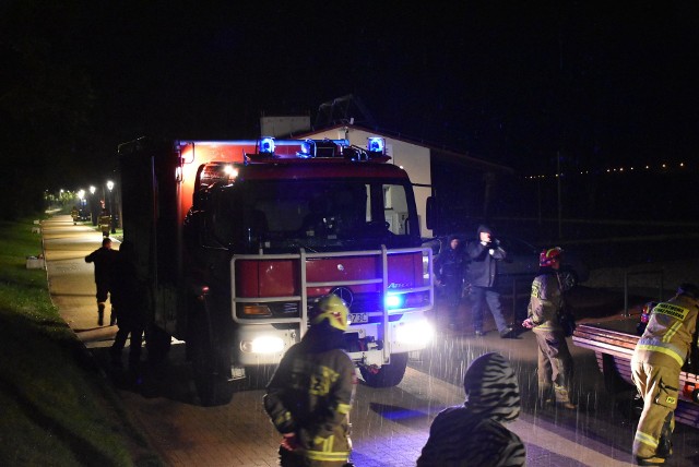 Malbork. Nocne poszukiwania dziecka na Nogacie (6.08.2022)