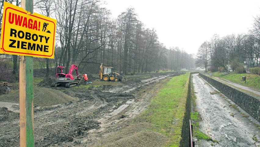 Obecnie Bulwary Straceńskie to jedna wielka budowa