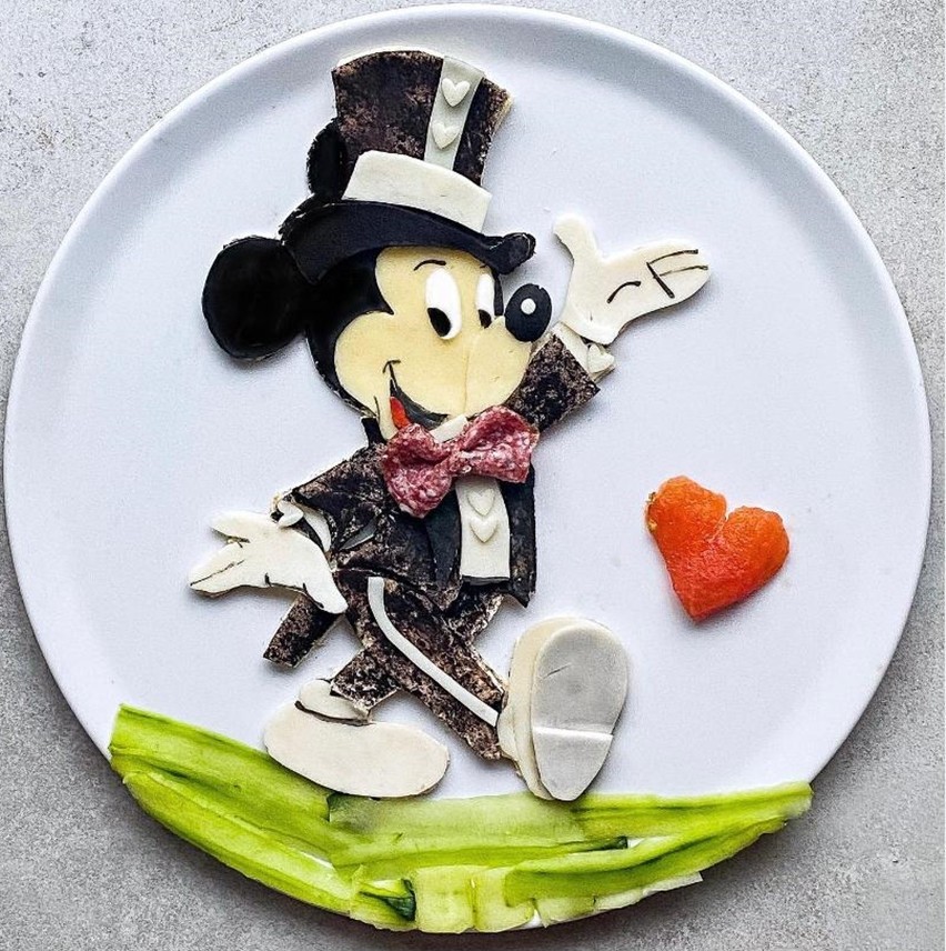 Batman i Myszka Miki do zjedzenia. Dietetyczka z Tarnowskich Gór tworzy jadalne dzieła sztuki na talerzu. Zobacz galerię food art!