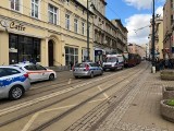 Tramwaj potrącił pieszego przy ul. Gdańskiej w Bydgoszczy. Mężczyzna trafił do szpitala