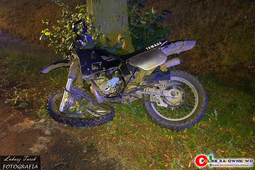 Wypadek motocyklisty w Smardach Górnych.
