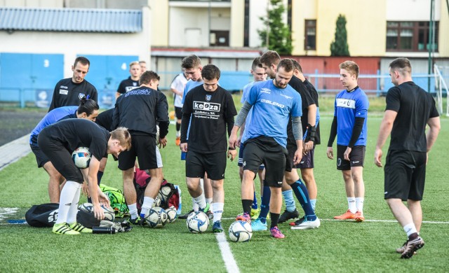 Pierwszy trening piłkarzy Zawiszy przed nadchodzącym sezonem.