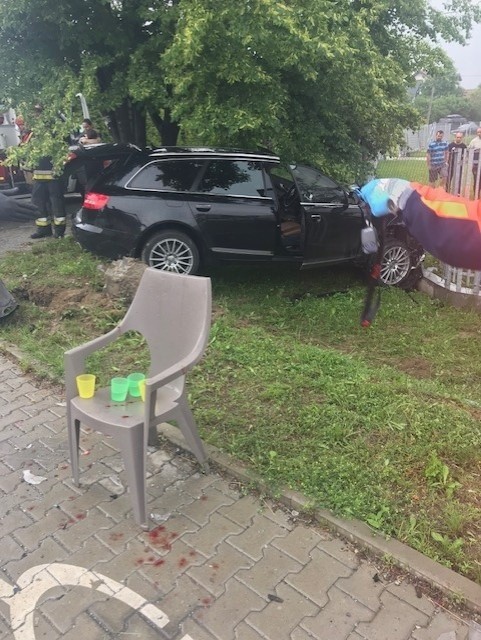Wypadek w Wieliczce, w którym ranne zostały cztery osoby