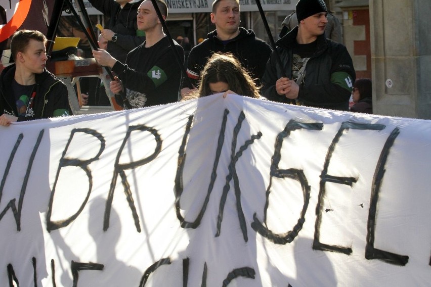 Protest we wrocławskim Rynku