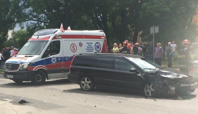 Do wypadku na ulicy Zielonej doszło w poniedziałek około godziny 14.20.