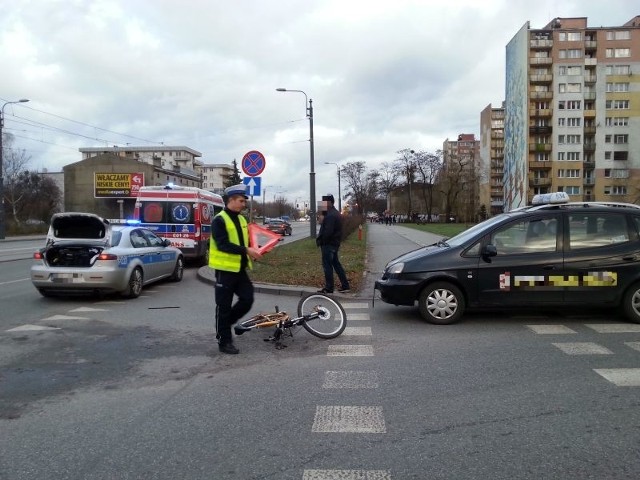 Rowerzysta został potrącony w sobotę ok. godz. 14.