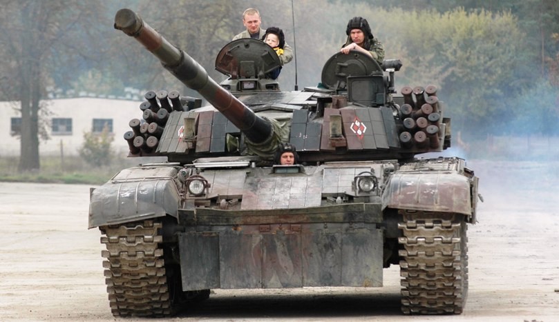 Czołg T-55 podczas dni otwartych w CSWL