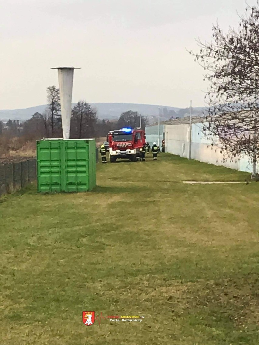 Pożar szklarni w gminie Zabierzów. Ucierpiało gospodarstwo ogrodnicze