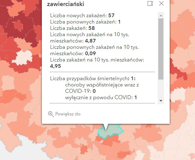 Jak sytuacja wygląda w miastach i powiatach woj. śląskiego?...