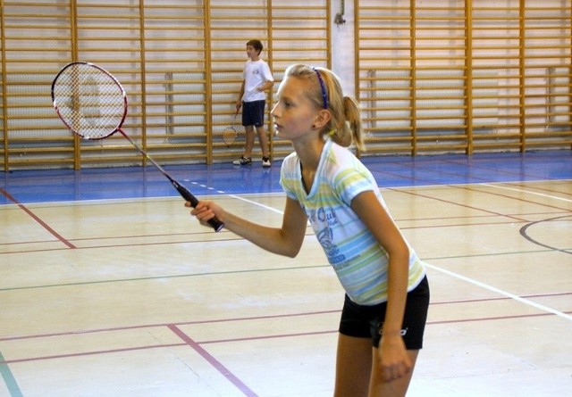 Beata Mycek z Nowej Dęby potwierdziła w Mielcu swój badmintonowy talent. 