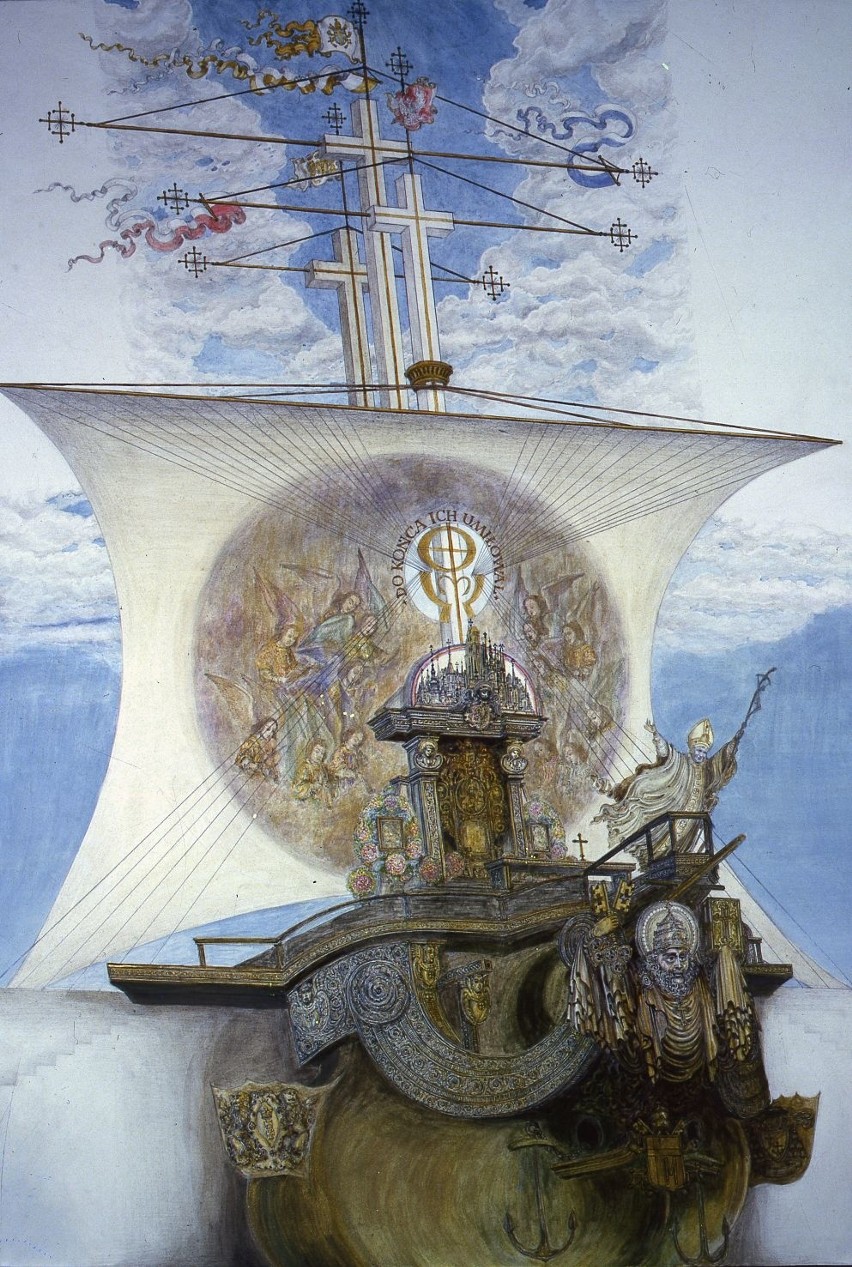 Projekt papieskiego ołtarza na Zaspie, 1987 rok