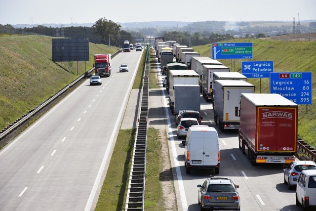 Korek na autostradzie A4