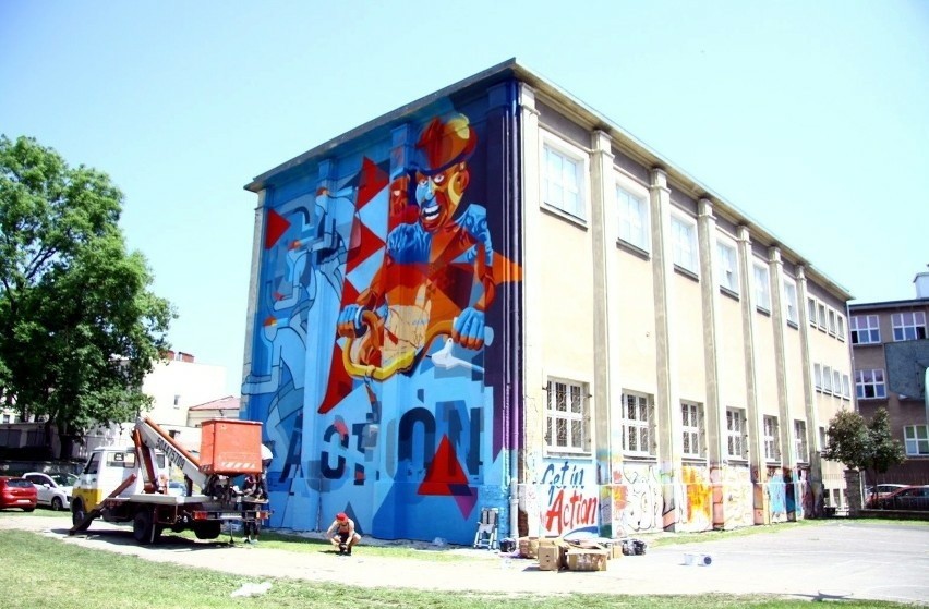 W Lublinie powstał kolejny mural. Zobacz, jakie malowidła dotychczas ozdabiały miasto. Zdjęcia