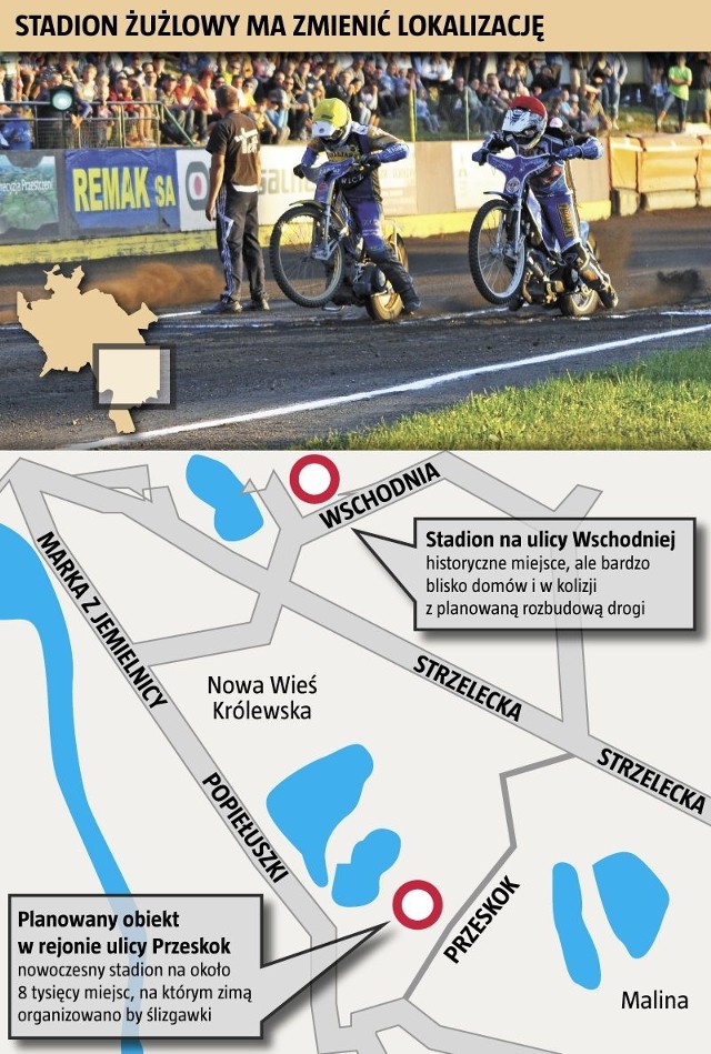 Stadion żużlowy w Opolu ma zmienić lokalizację.