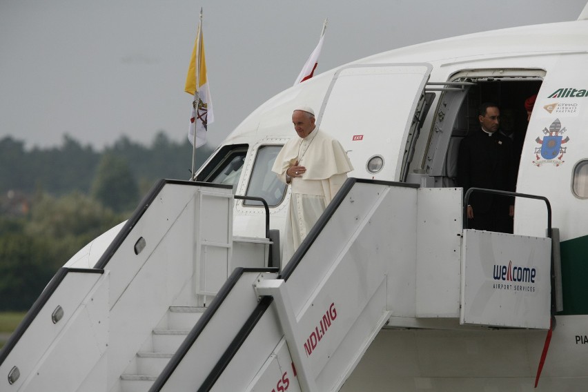Pierwszy dzień pobytu papieża Franciszka w Krakowie