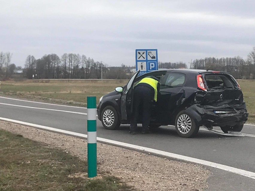 Korycin. Wypadek na DK 8. Droga jest zablokowana (zdjęcia)