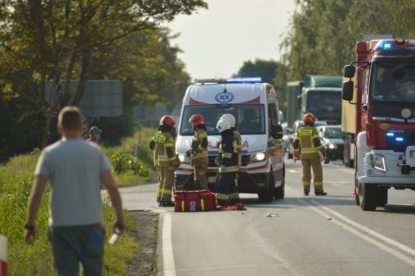 Śmiertelny wypadek na DK 62