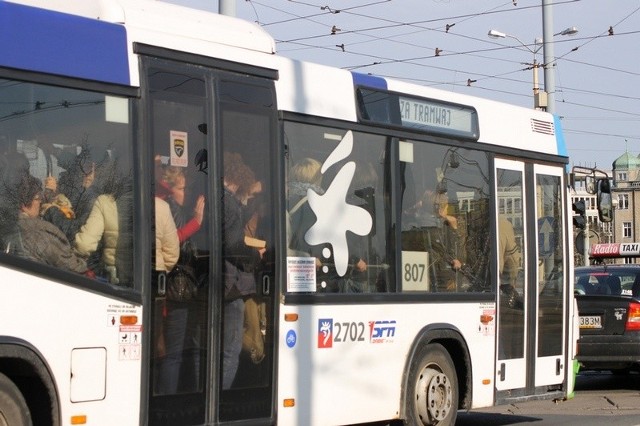 Autobus zastępczy na trasie Brama Portowa - Basen Górniczy.