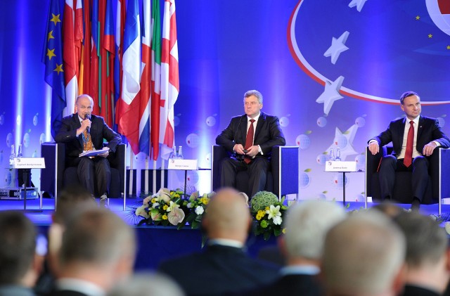 Zygmunt Berdychowski (z lewej) nie wyklucza, że w kolejnych latach Forum Ekonomiczne odbędzie się poza Krynicą
