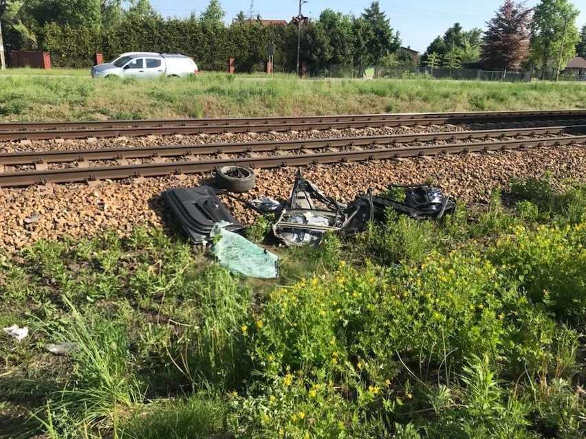 Wypadek w Blachowni na przejeździe kolejowym 11.5.2018