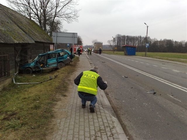 Wypadek w Zamościu - zdjęcia od Internauty