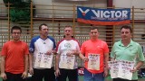 Całe podium dla badmintonowych weteranów z Nowej Dęby 