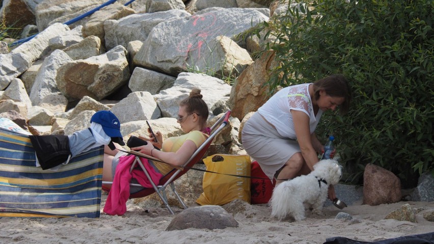 Zobaczcie, jak we wtorkowe południe wyglądała plaża...