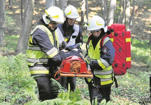 „Ratowano” m.in. rannych w leśnym wypadku z udziałem quada